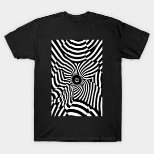 Optical Illusion - Black and White T-Shirt